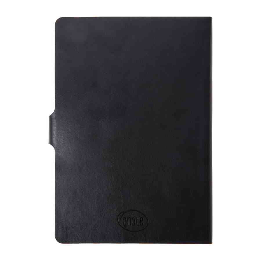 Ежедневник недатированный Stellar, А5, черный, кремовый блок  в линейку, с оранжевым обрезом - 5