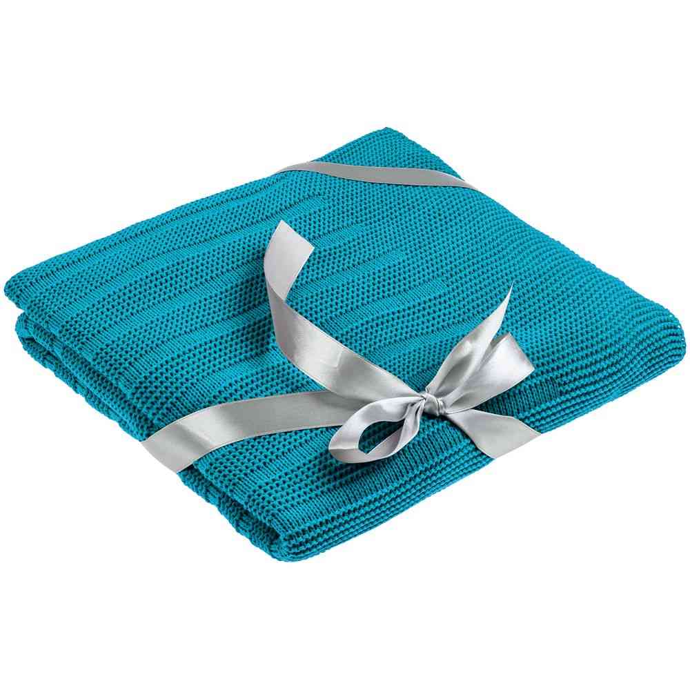 Плед Field, бирюзовый - 4