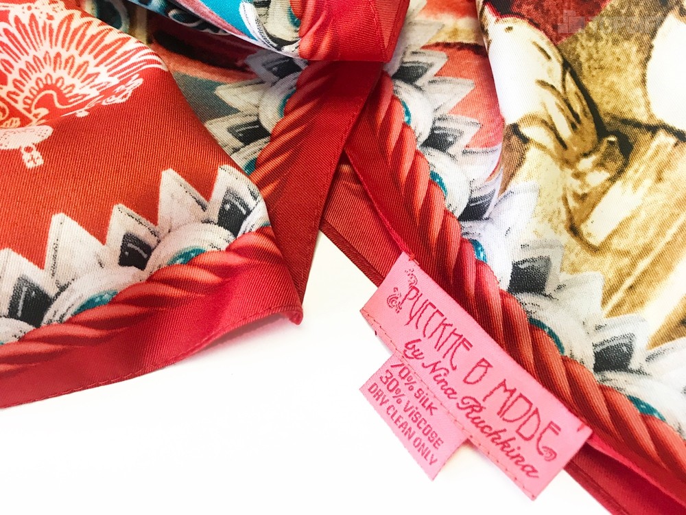 Платок Кремль - Москва - Фаберже - 2