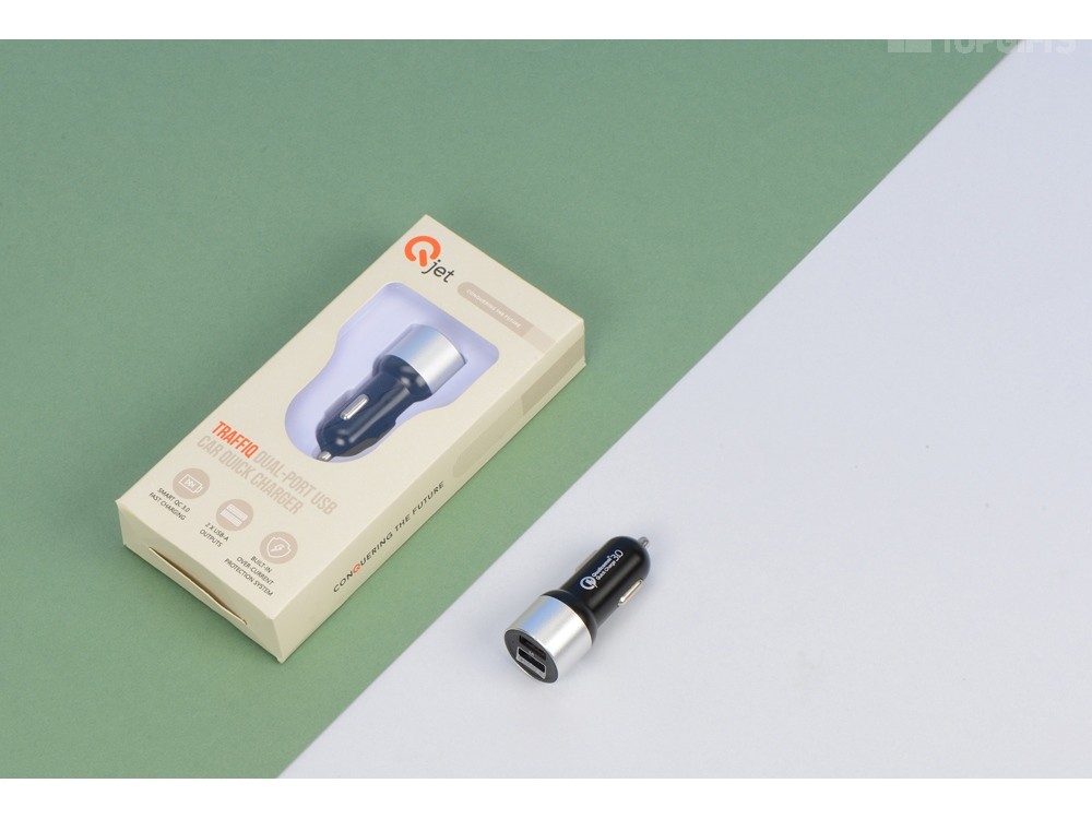 Адаптер автомобильный USB с функцией быстрой зарядки QC 3.0 TraffIQ - 7