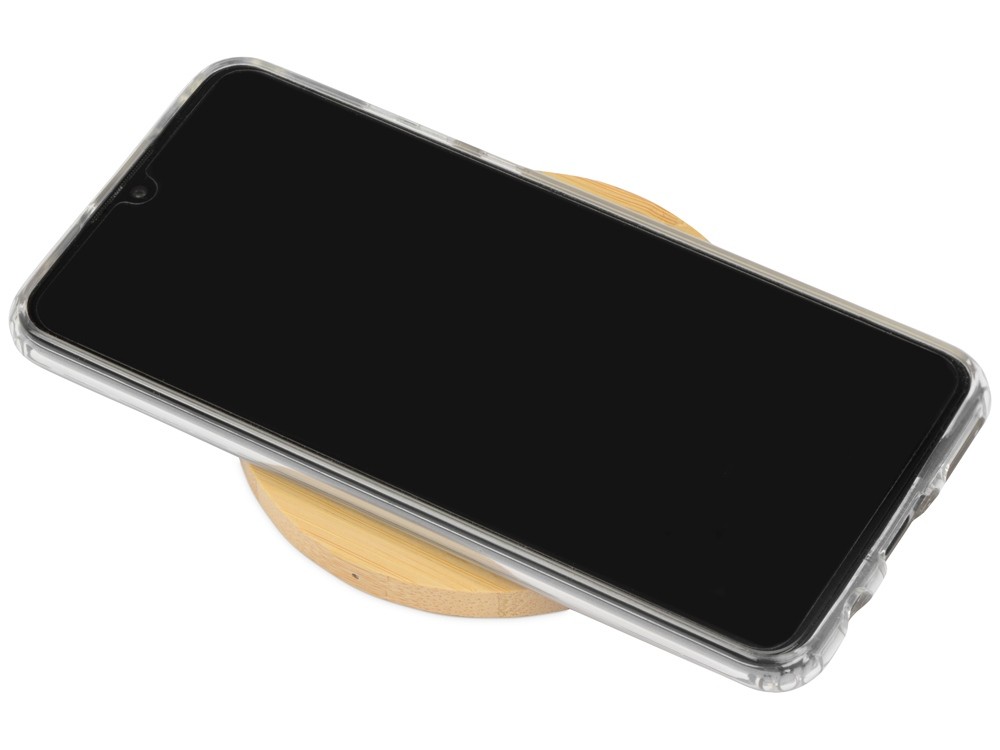 Беспроводное зарядное устройство из бамбука Cap - 2