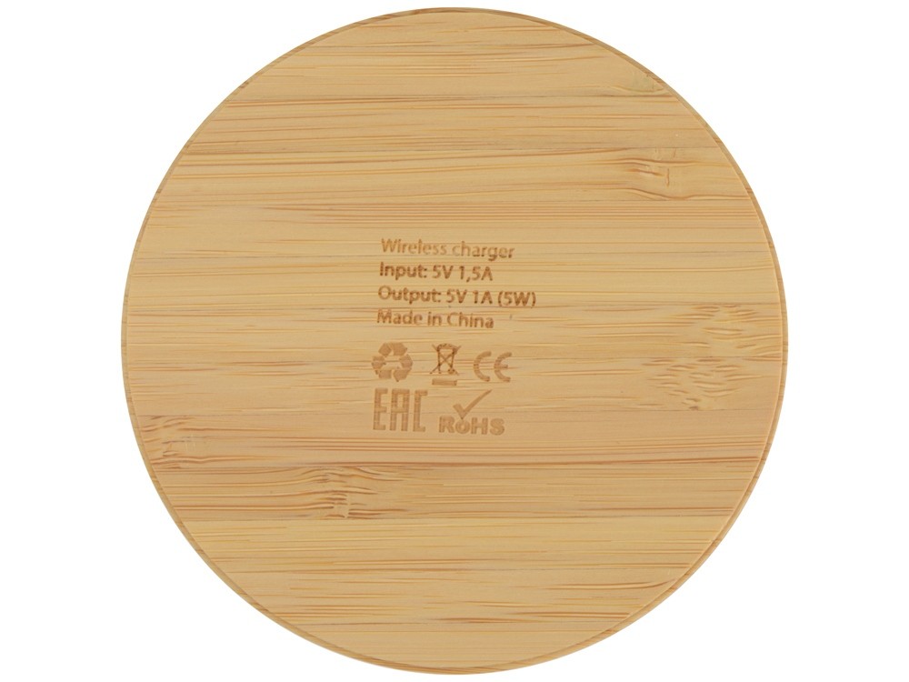 Беспроводное зарядное устройство из бамбука Cap - 4