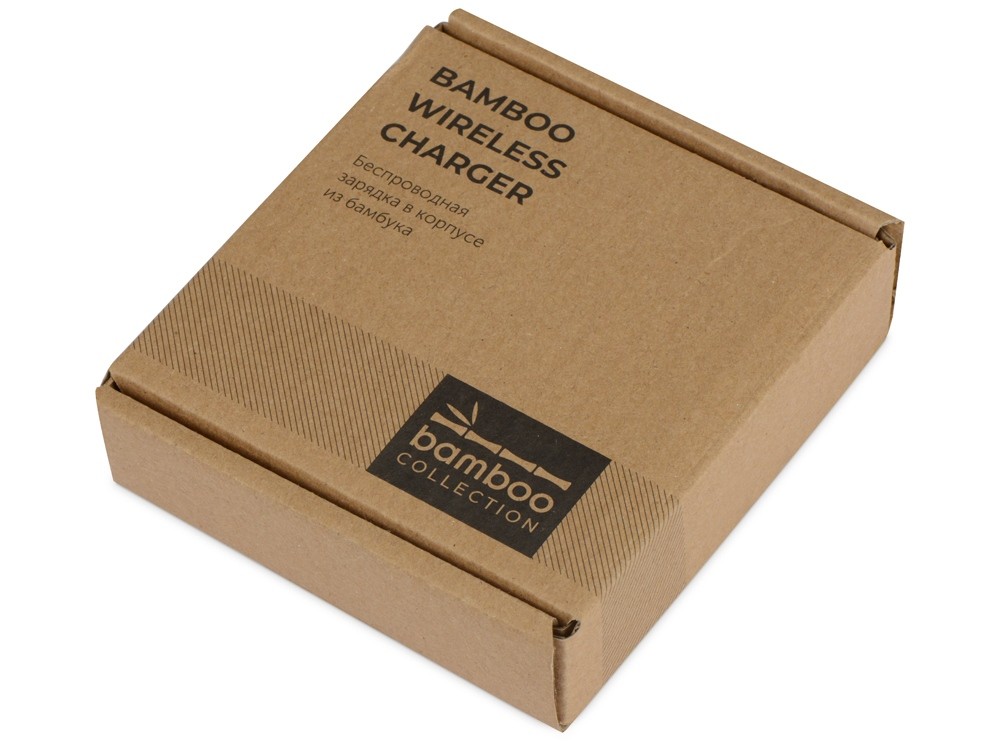 Беспроводное зарядное устройство из бамбука Cap - 8