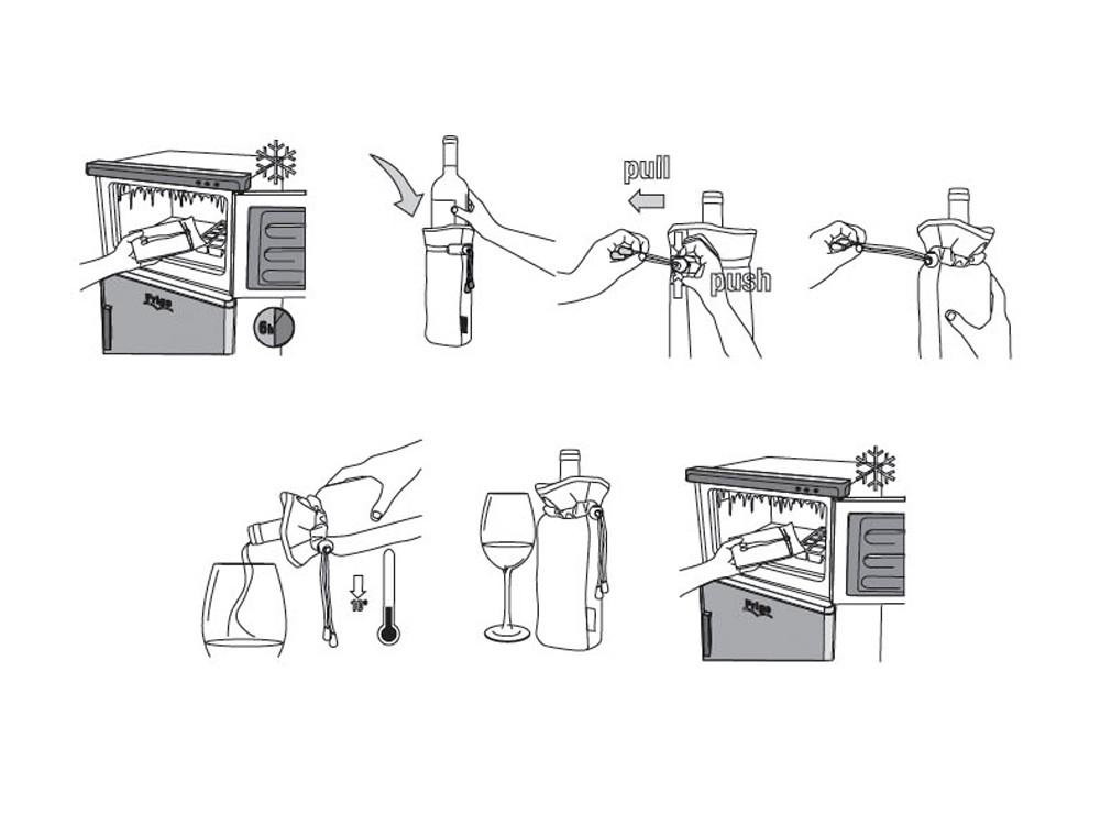 Охладитель для бутылки шампанского Cold bubbles - 5