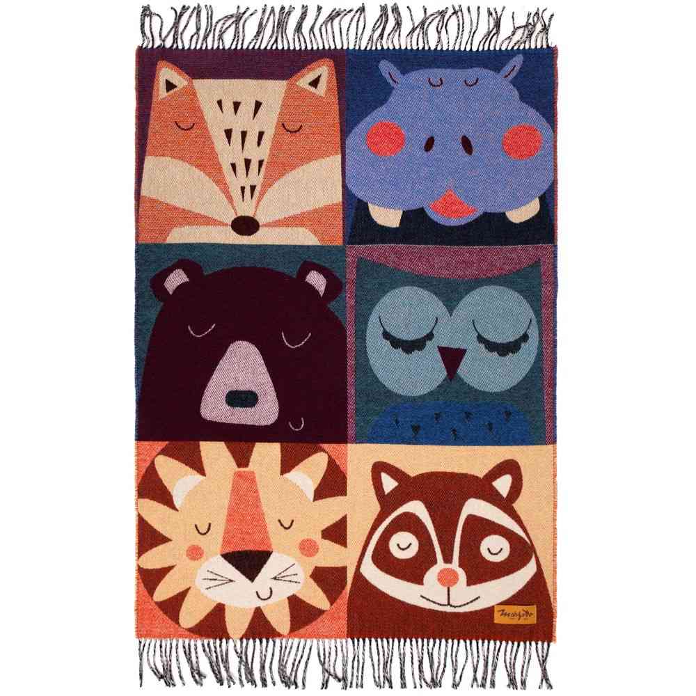 Плед детский Zoo, оранжевый - 5