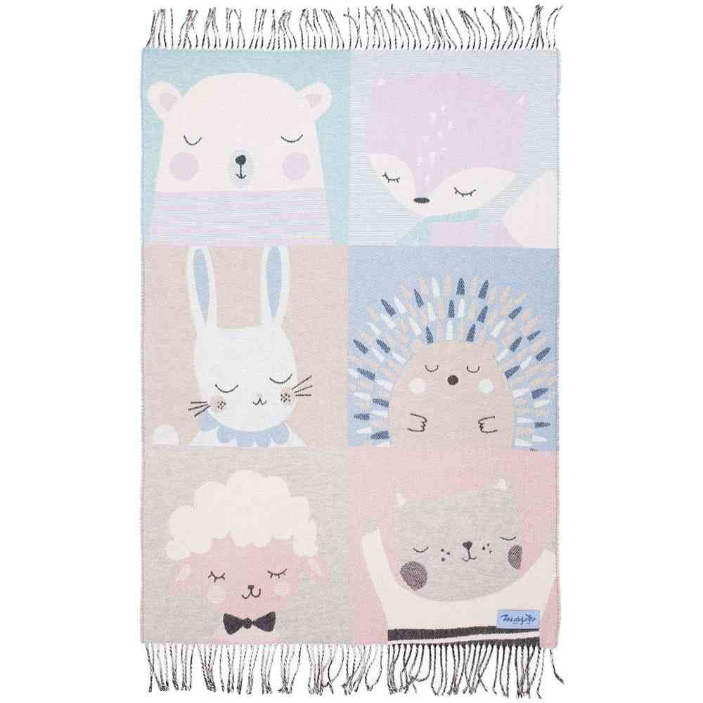 Плед детский Zoo, голубой - 5