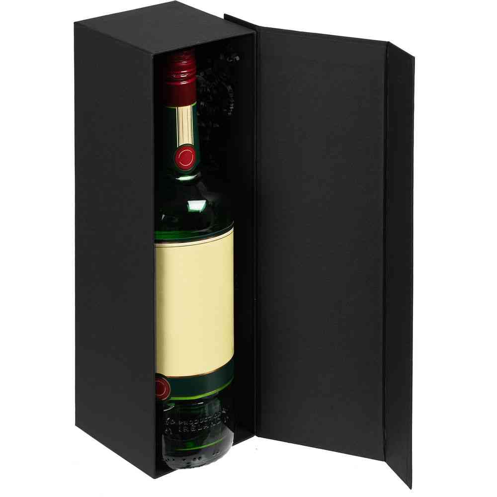 Коробка под бутылку Color Jacket, черная - 2