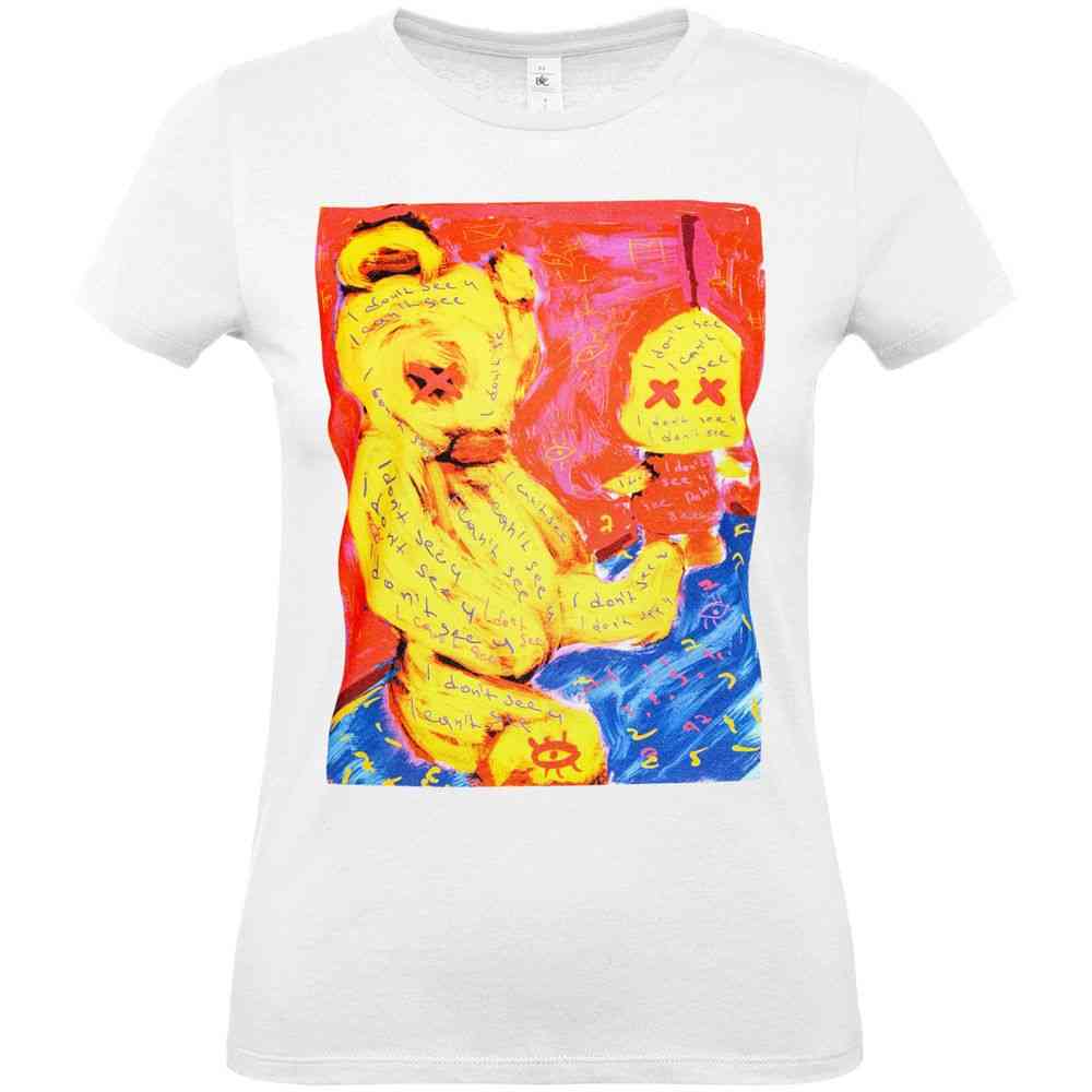 Футболка женская I Don't See You, белая - 2