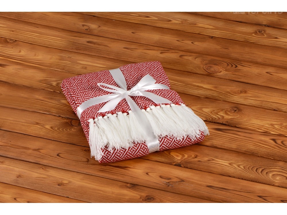 Плед акриловый с белой бахромой Tassel - 5