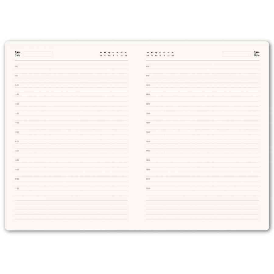 Ежедневник недатированный Boomer, А5,  сиреневый, кремовый блок в линейку, без обреза - 6