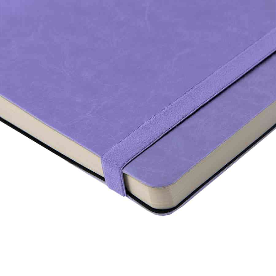 Ежедневник недатированный Boomer, А5,  сиреневый, кремовый блок в линейку, без обреза - 7