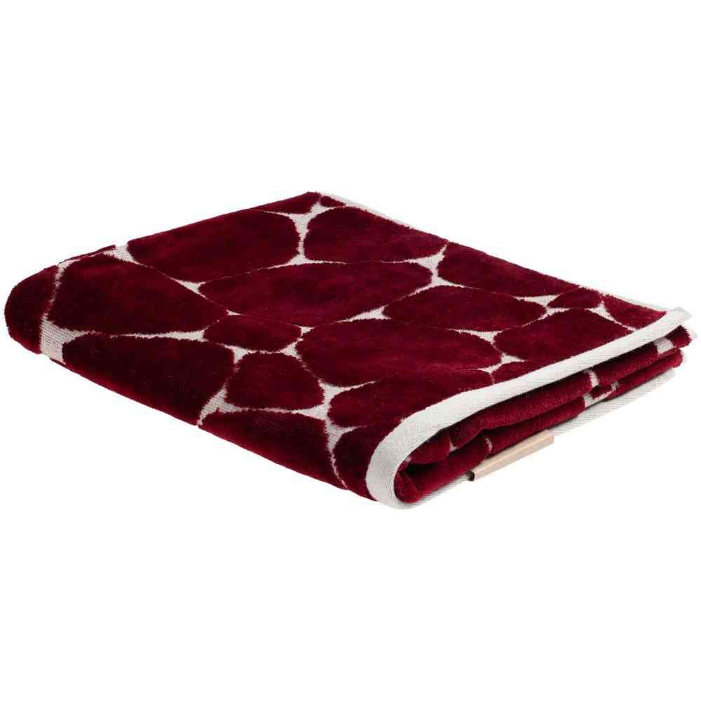 Полотенце Giraffe, малое, бежевое с бордовым - 2