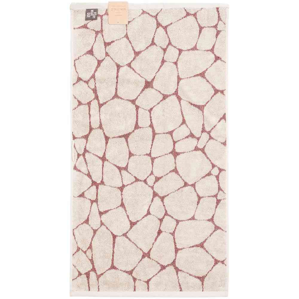 Полотенце Giraffe, малое, бежевое с бордовым - 3