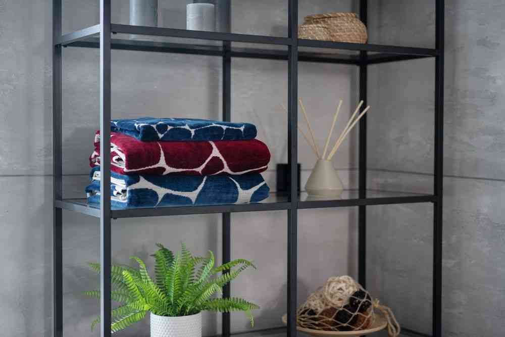 Полотенце Giraffe, малое, бежевое с бордовым - 8