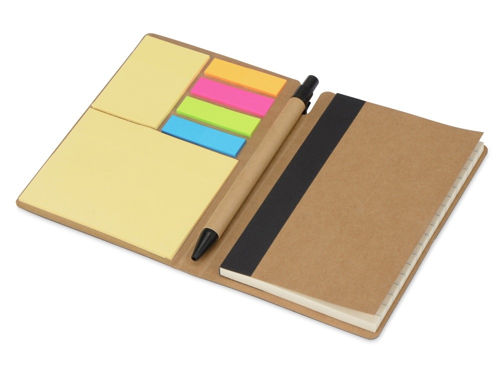 Блокнот А6 Write and stick с ручкой и набором стикеров - 2