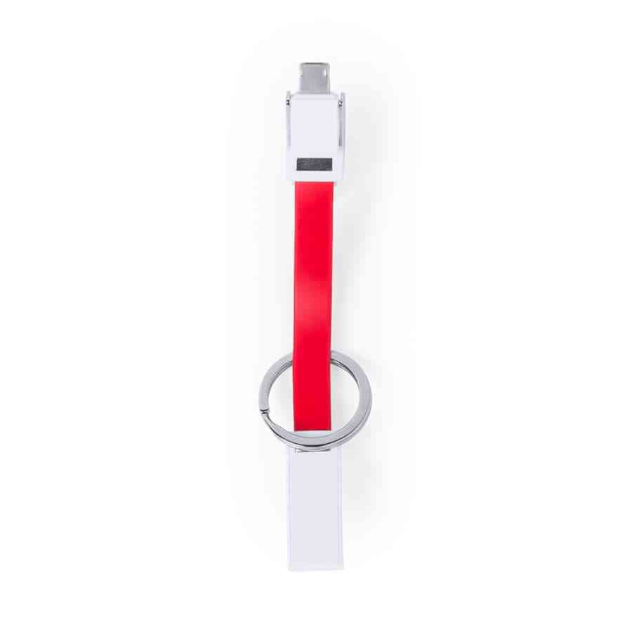 Компактный универсальный кабель для зарядки DUO-CAB, красный - 3