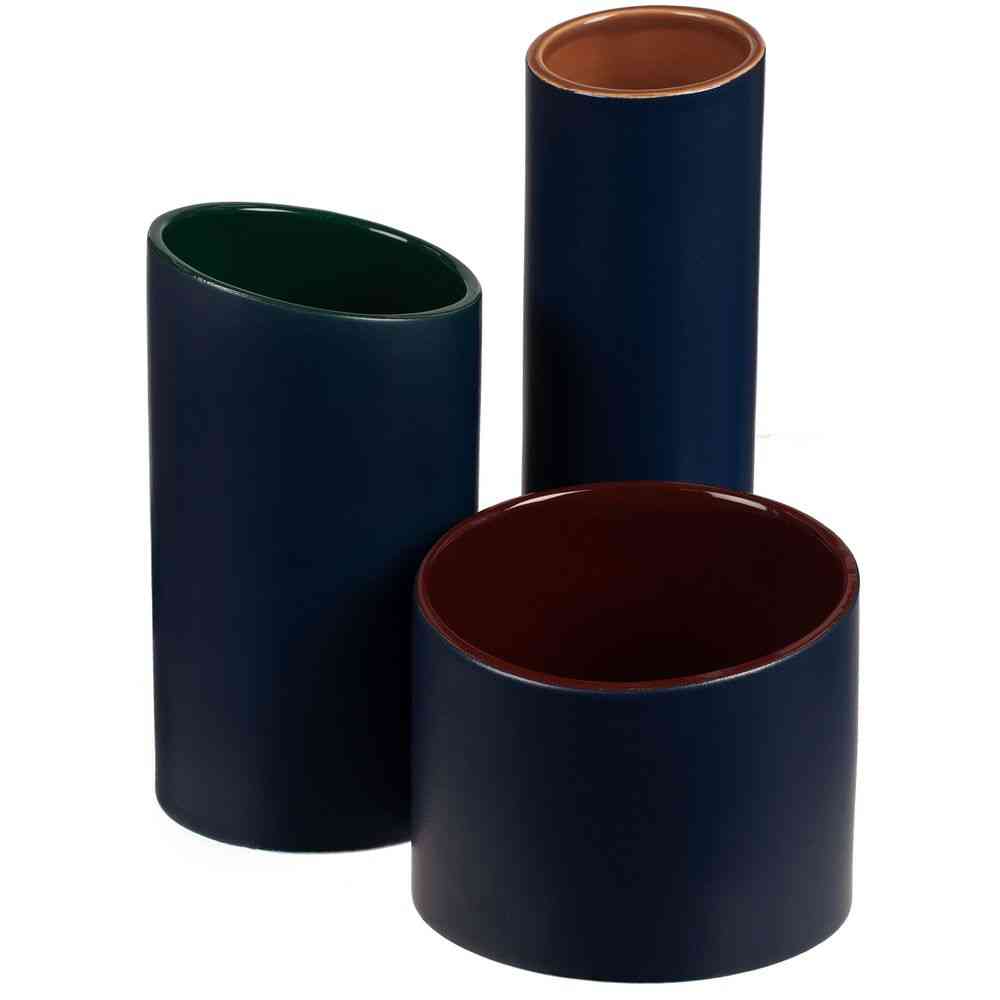 Ваза Form Fluid, малая, сине-бордовая - 8