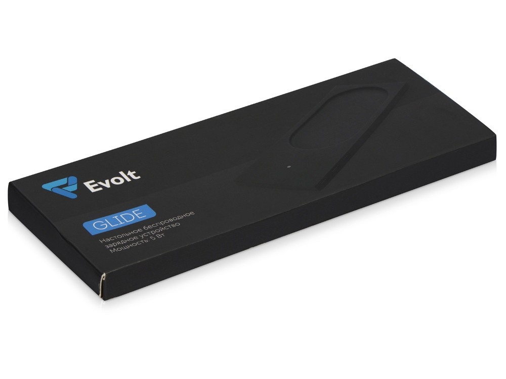 Беспроводное настольное зарядное устройство Glide с подсветкой, soft-touch - 9