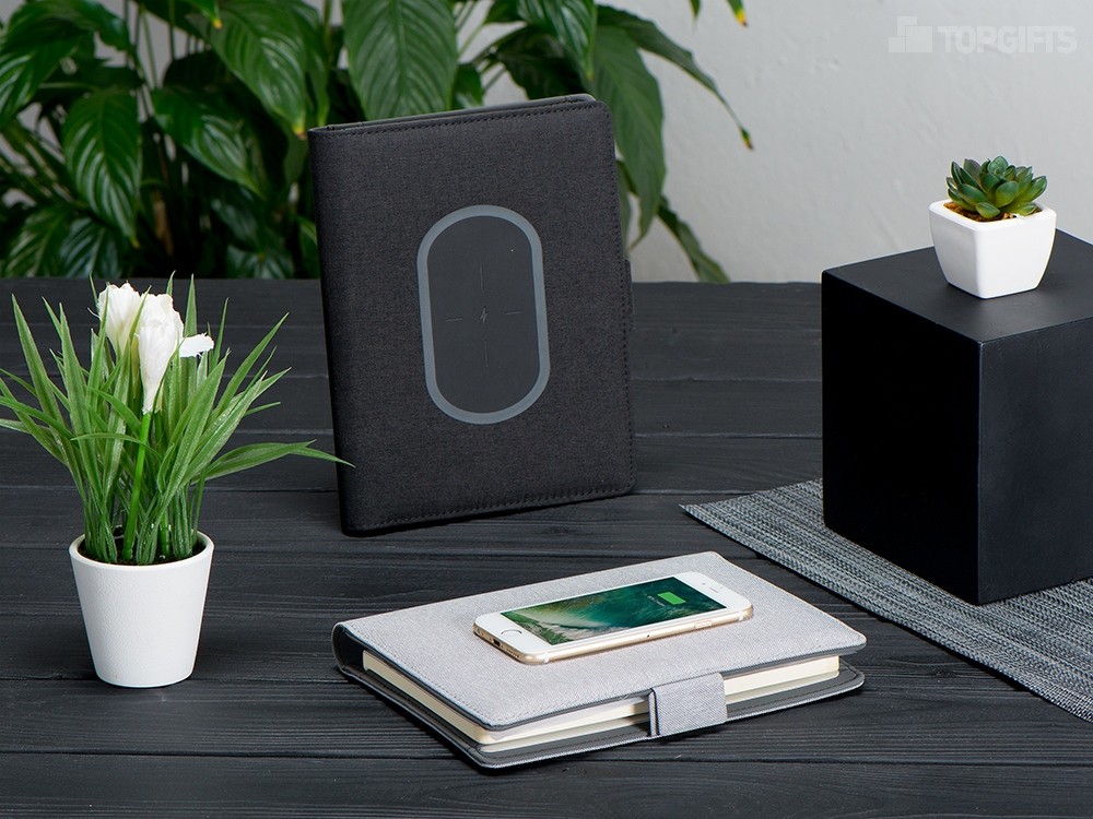 Органайзер с беспроводной зарядкой Powernote, 5000 mAh - 17