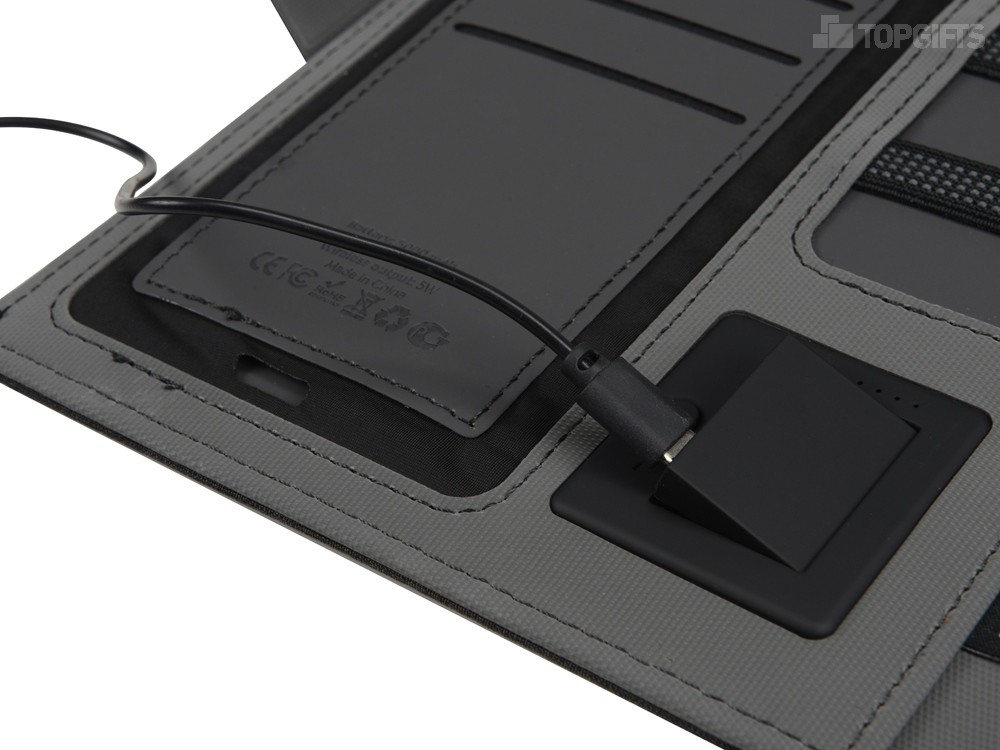 Органайзер с беспроводной зарядкой Powernote, 5000 mAh - 6