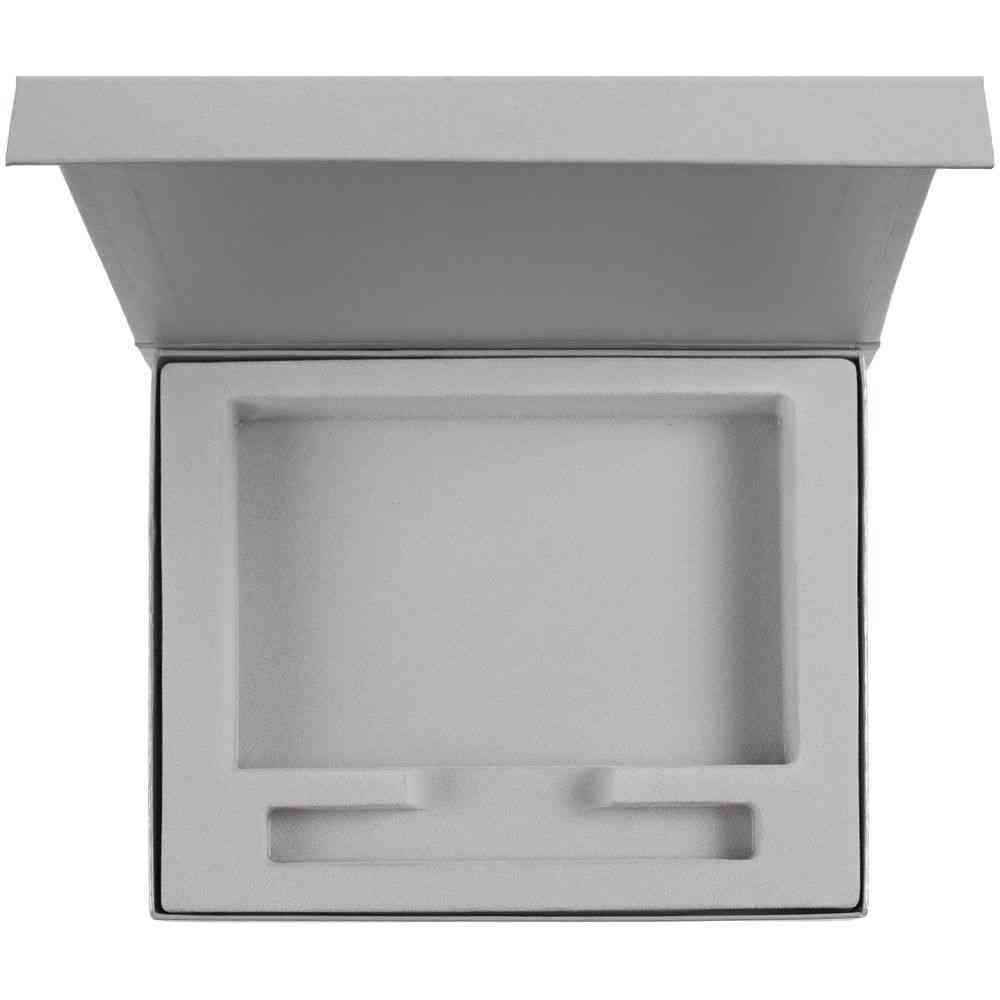 Коробка Rime под блокнот и ручку, серебристая - 3