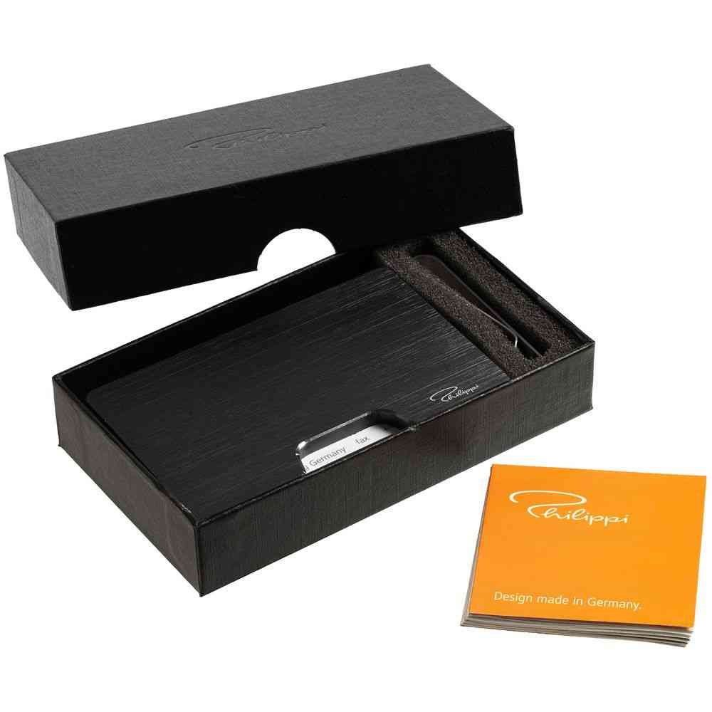 Футляр для карт с зажимом для купюр Cooper, черный - 7