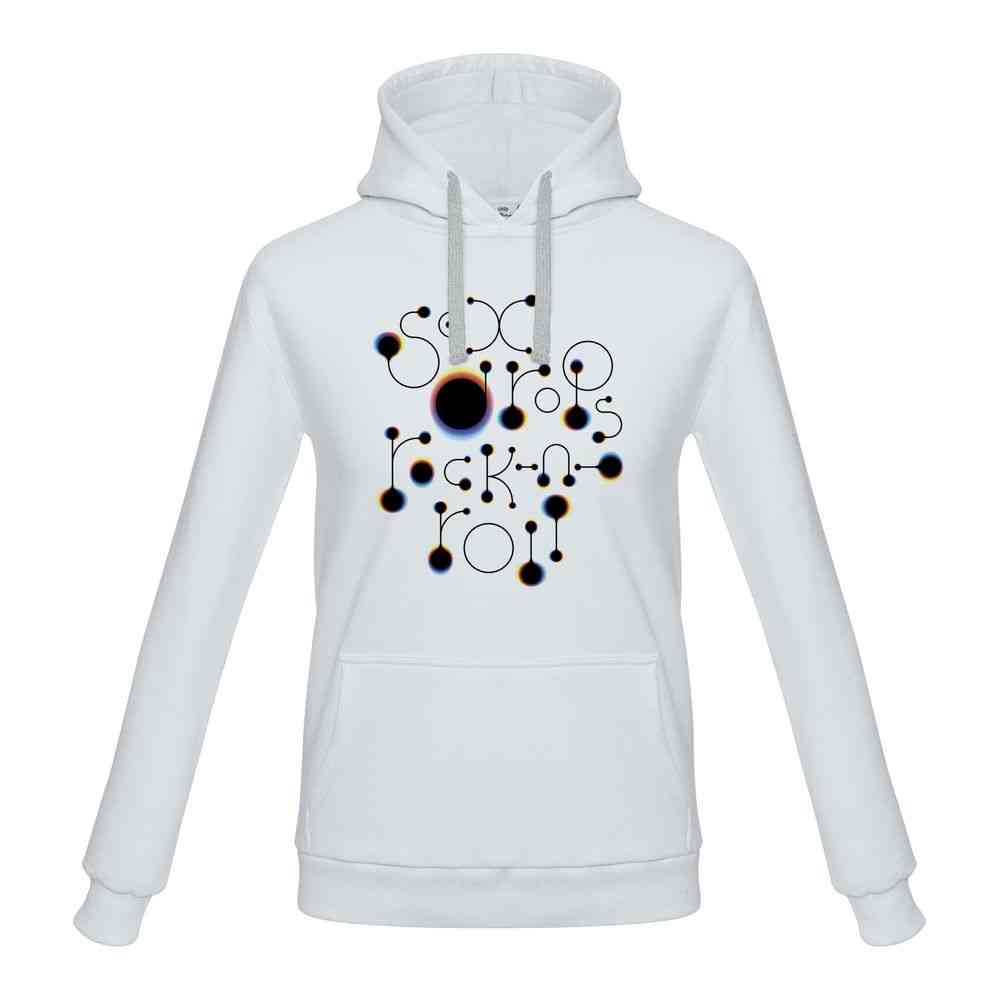 Толстовка с капюшоном No drugs, белая - 3