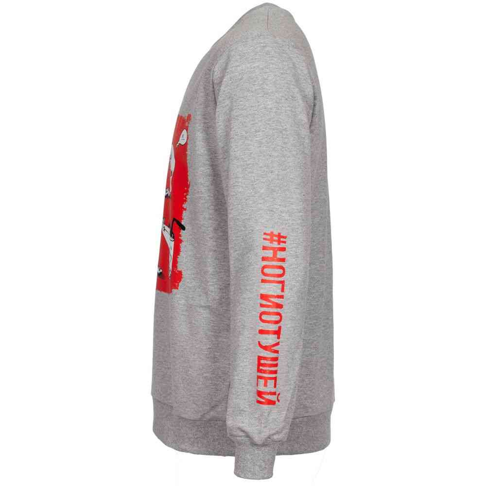 Толстовка «Ногиотушей», серый меланж - 4