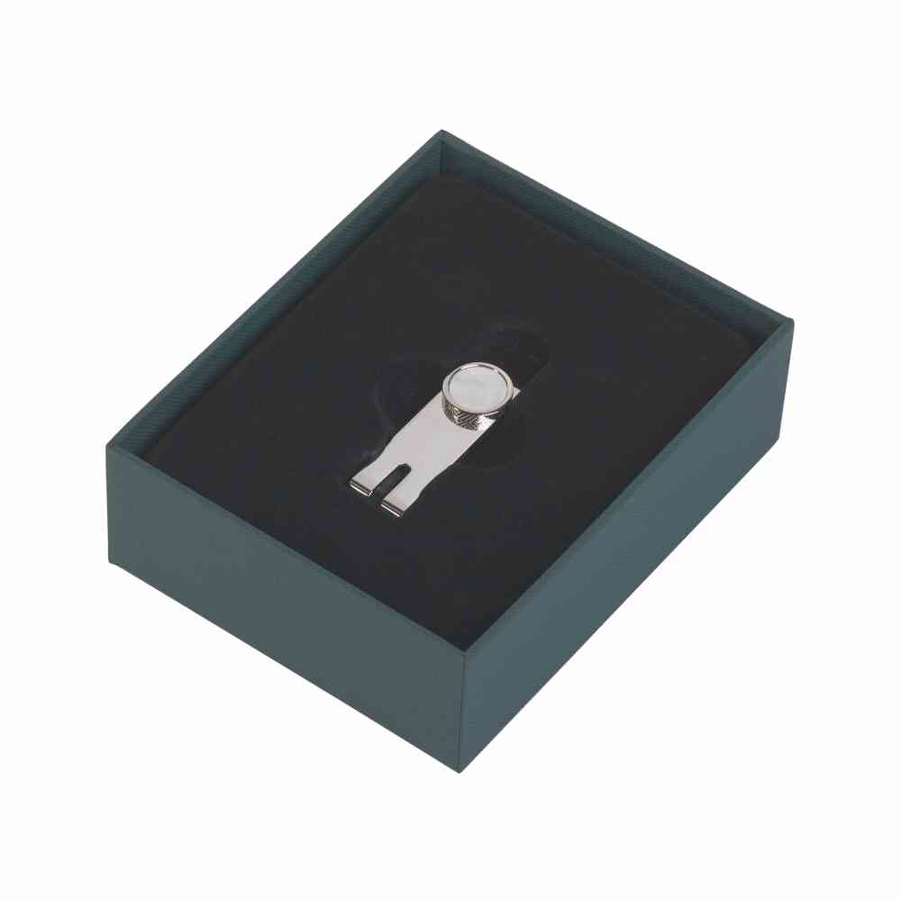 Зажим для денег, вставка перламутр - 2