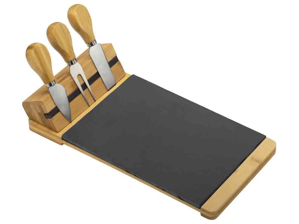 Набор для сыра из бамбука и сланца Taleggio - 2