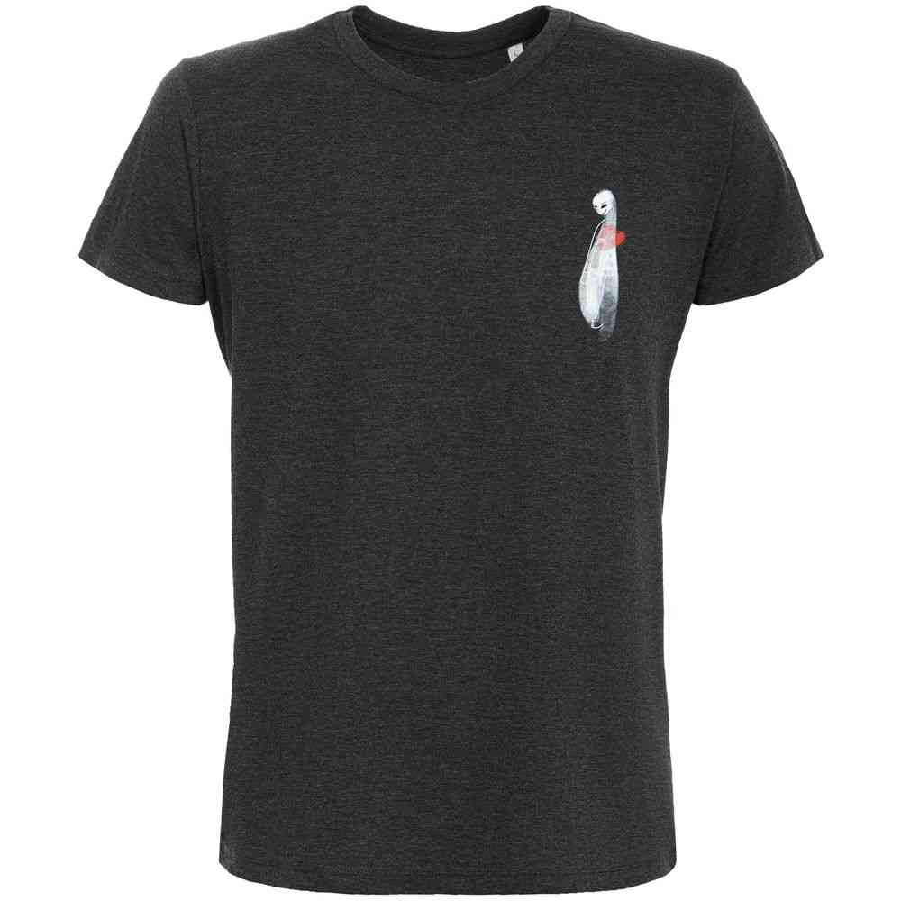 Футболка приталенная Ghost of Love, черный меланж - 2