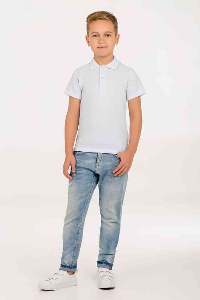 Рубашка поло детская Virma Kids, белая - 5