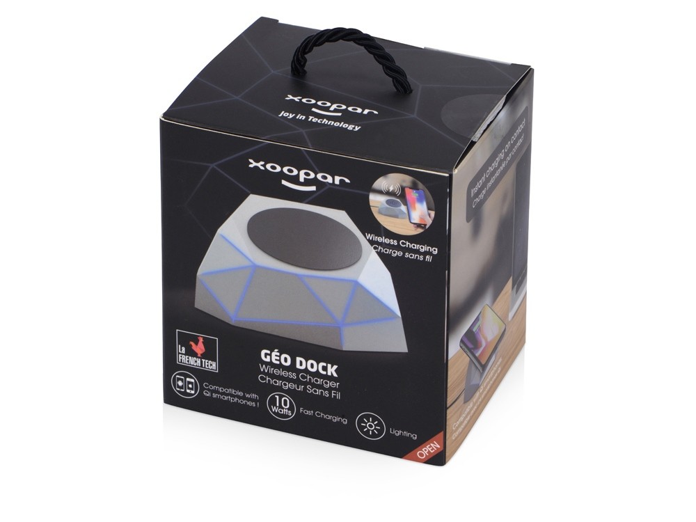 Док-станция с быстрой беспроводной зарядкой Geo Dock - 11