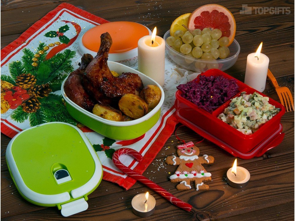 Герметичный ланч-бокс Foody с двумя секциями - 7