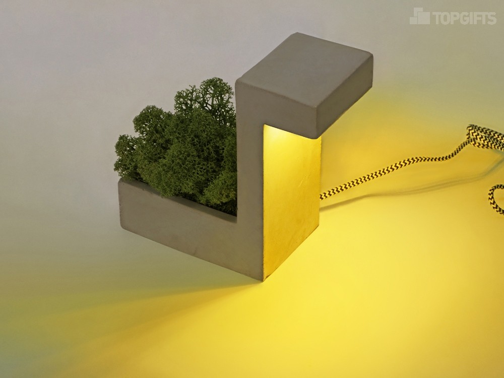 Настольная лампа из бетона Blok Lamp - 3