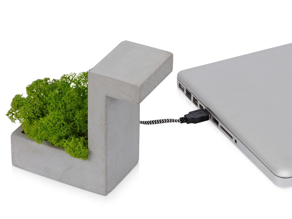 Настольная лампа из бетона Blok Lamp - 4