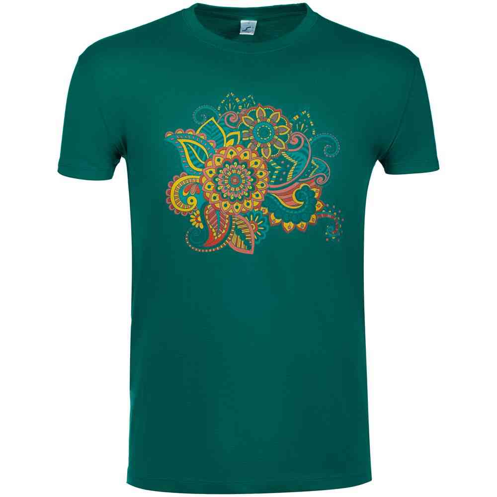 Футболка «Узор», зеленая - 2