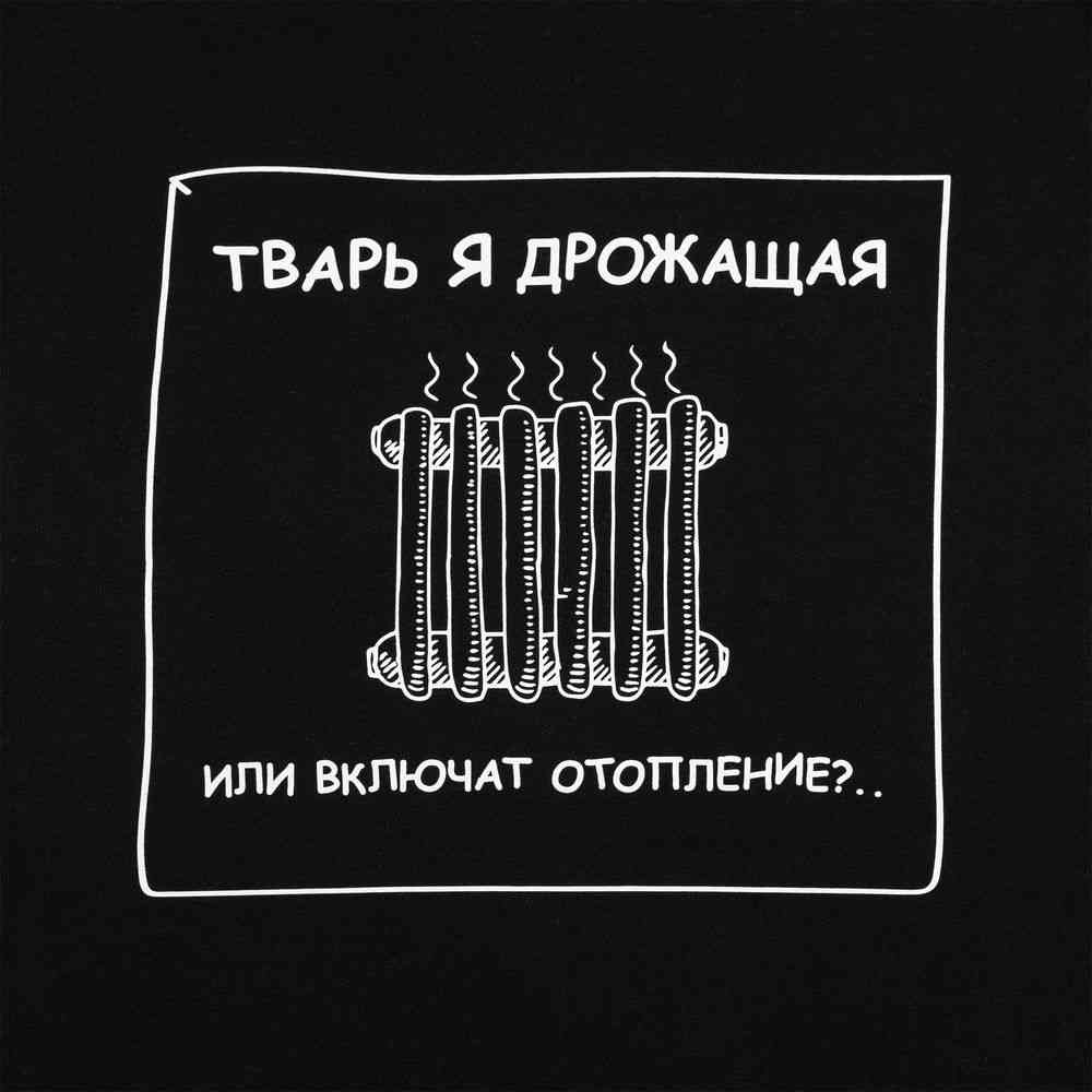 Толстовка «Тварь я дрожащая...», черная - 4