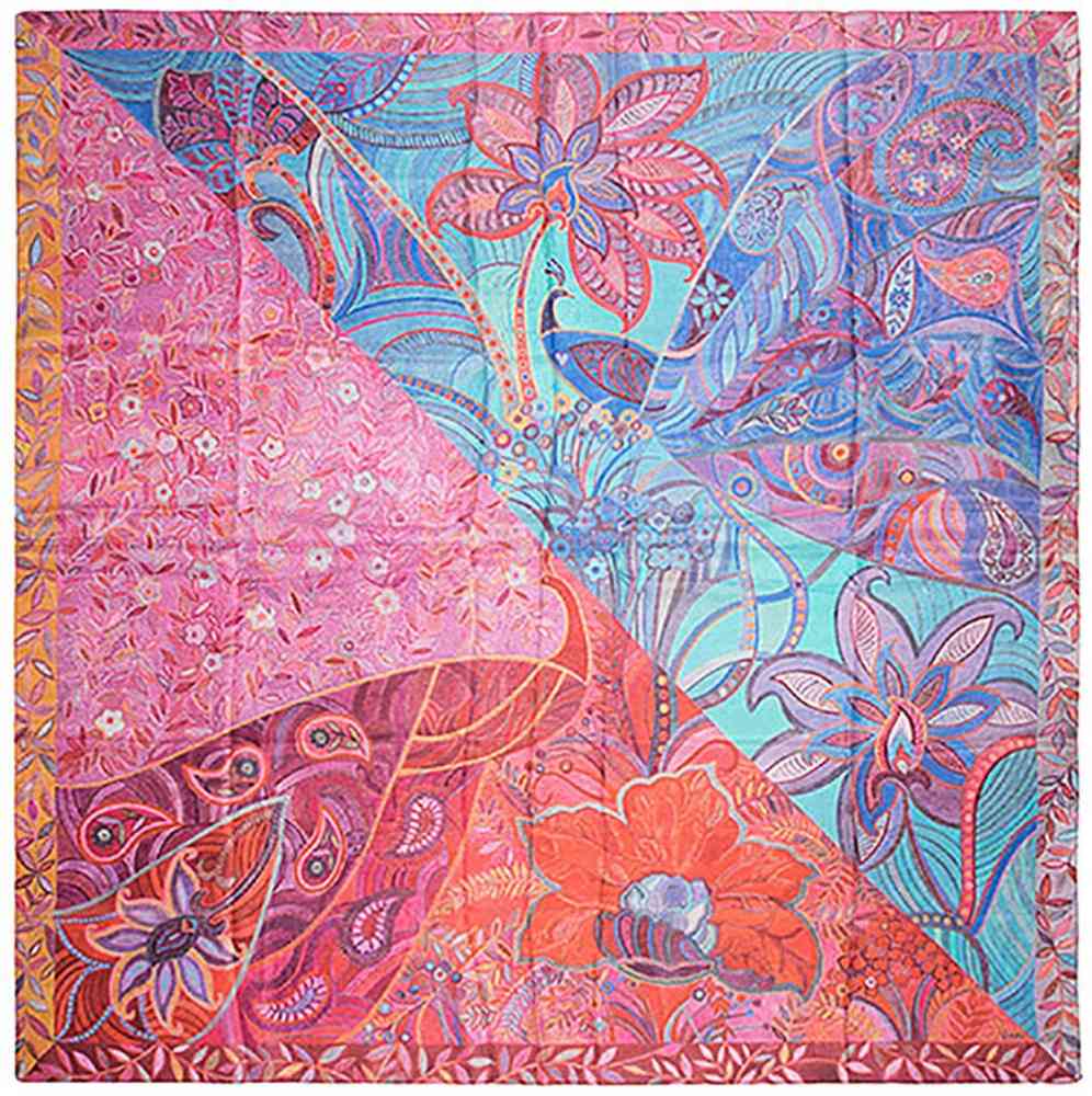 ПЛАТОК "ВОСТОЧНЫЙ ОРНАМЕНТ" 120х120 ШЕЛК - 2