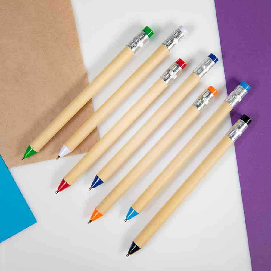 Ручка шариковая N12, рециклированный картон - 2