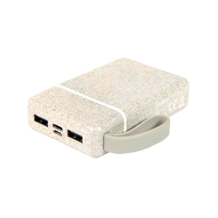 Универсальный аккумулятор WHEAT POWER 10, 10000 mAh, пластик с пшеничным волокном - 5