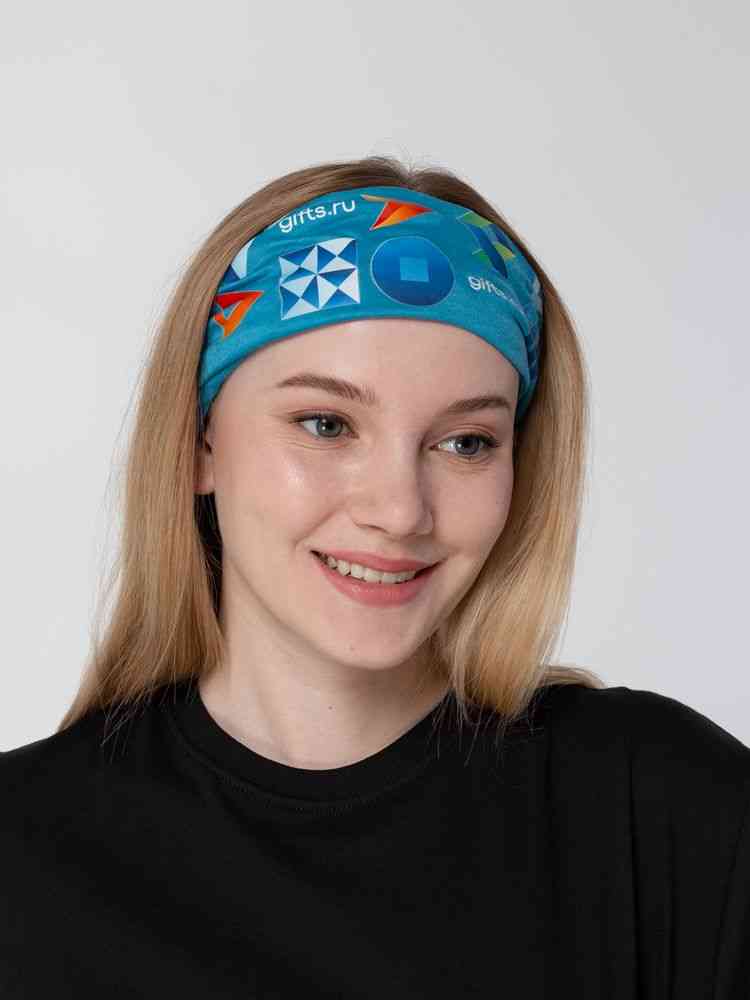 Многофункциональная бандана Bolt, ярко-бирюзовая - 12