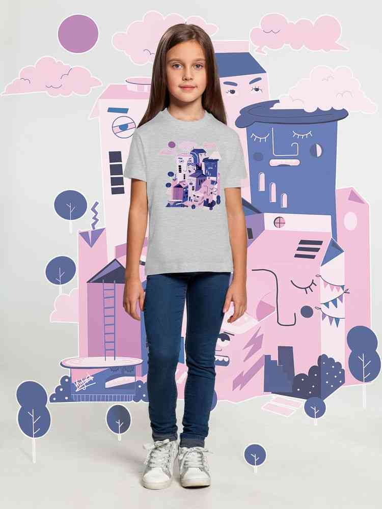 Футболка детская «Йогуртбург», светлый меланж - 3
