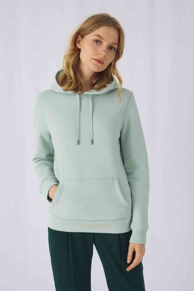 Толстовка с капюшоном женская Queen, бордовая - 4