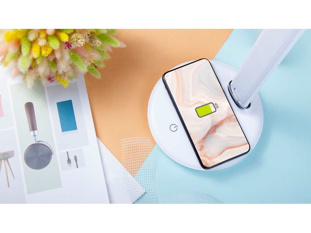 Настольная лампа с беспроводной зарядкой LED FAROS - 8