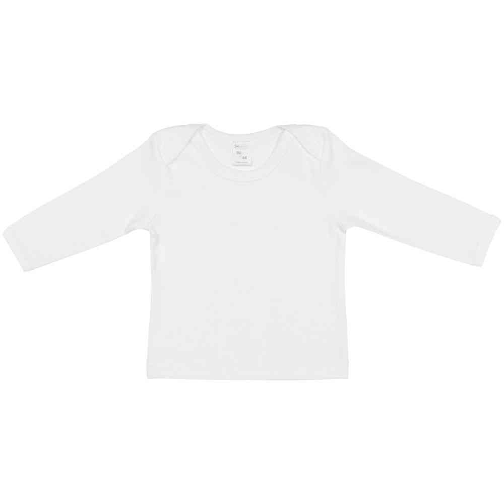 Футболка детская с длинным рукавом Baby Prime, молочно-белая