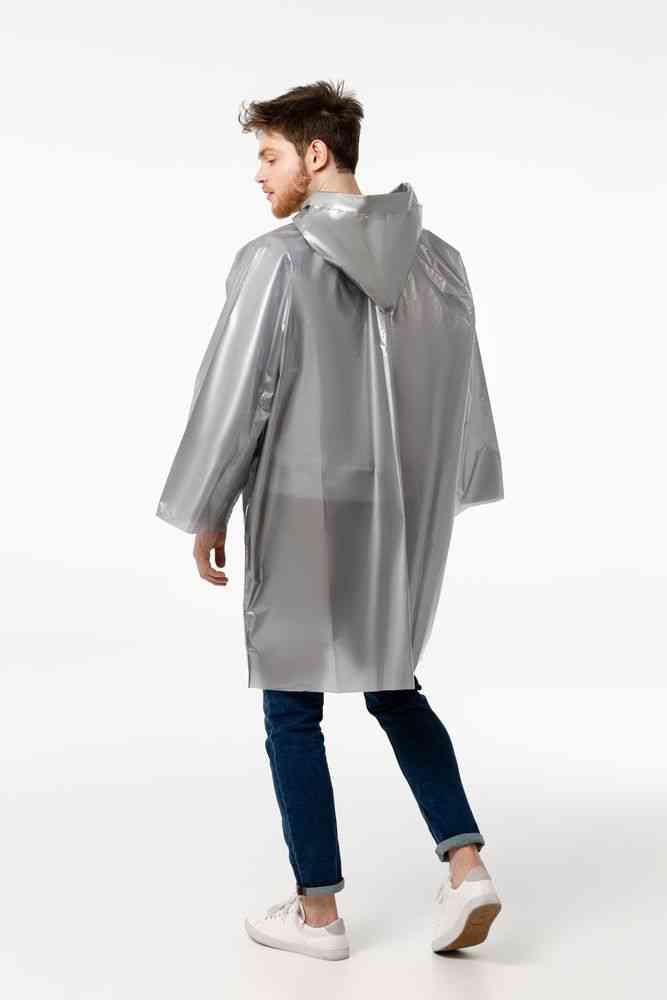 Дождевик-плащ CloudTime, серебристый - 7