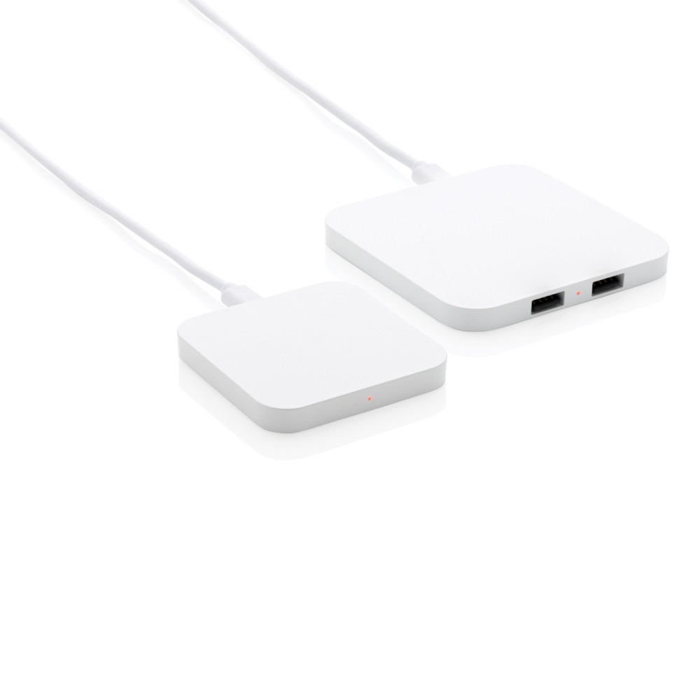 Док-станция Square для беспроводной зарядки 10 Вт с USB-портами - 7