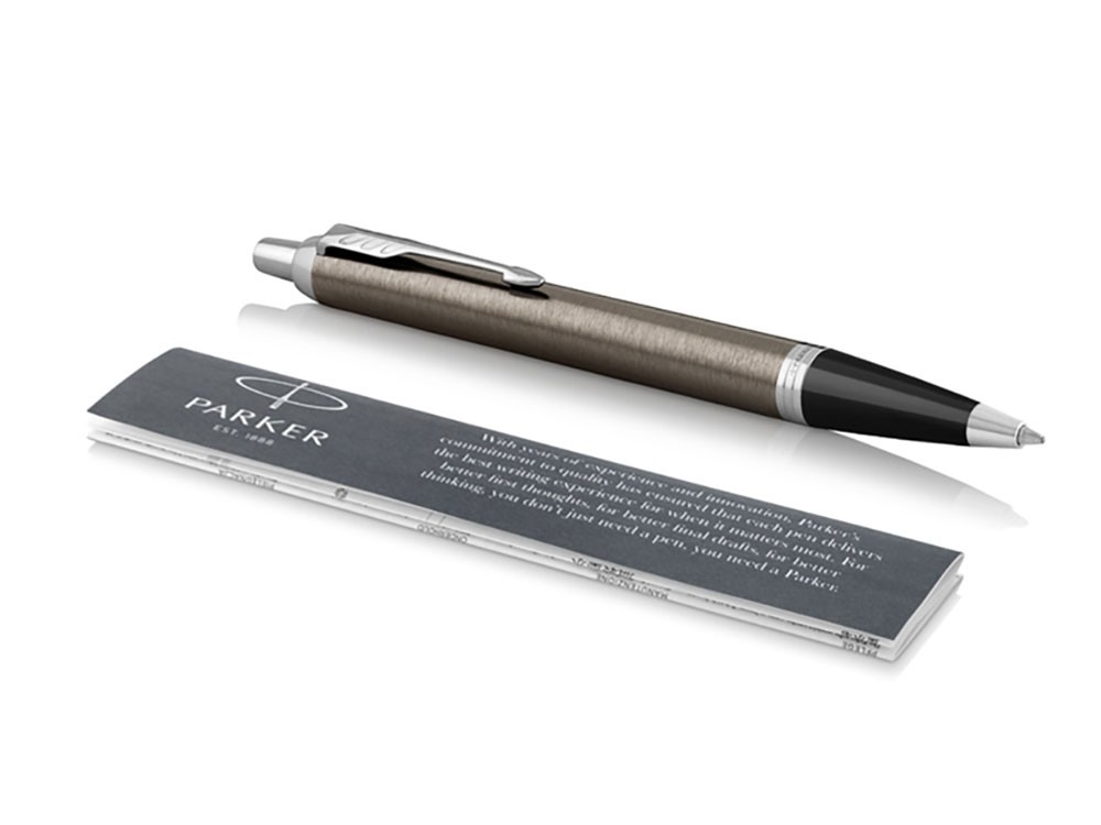 Ручка шариковая Parker IM Core Dark Espresso Lacque CT - 2