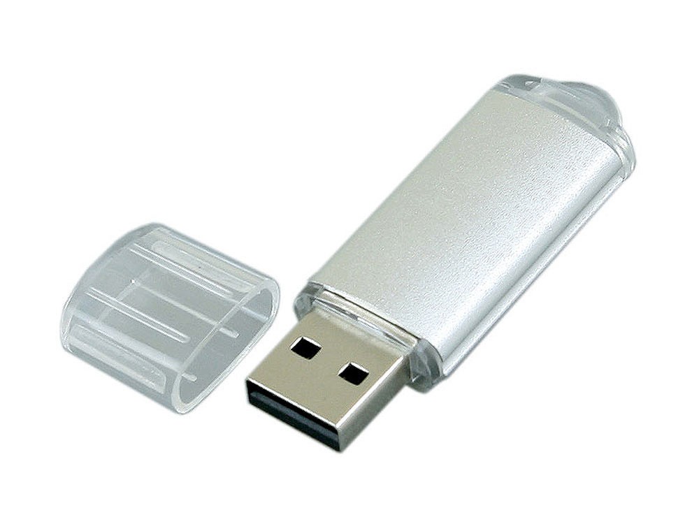 USB 2.0- флешка на 8 Гб с прозрачным колпачком - 2